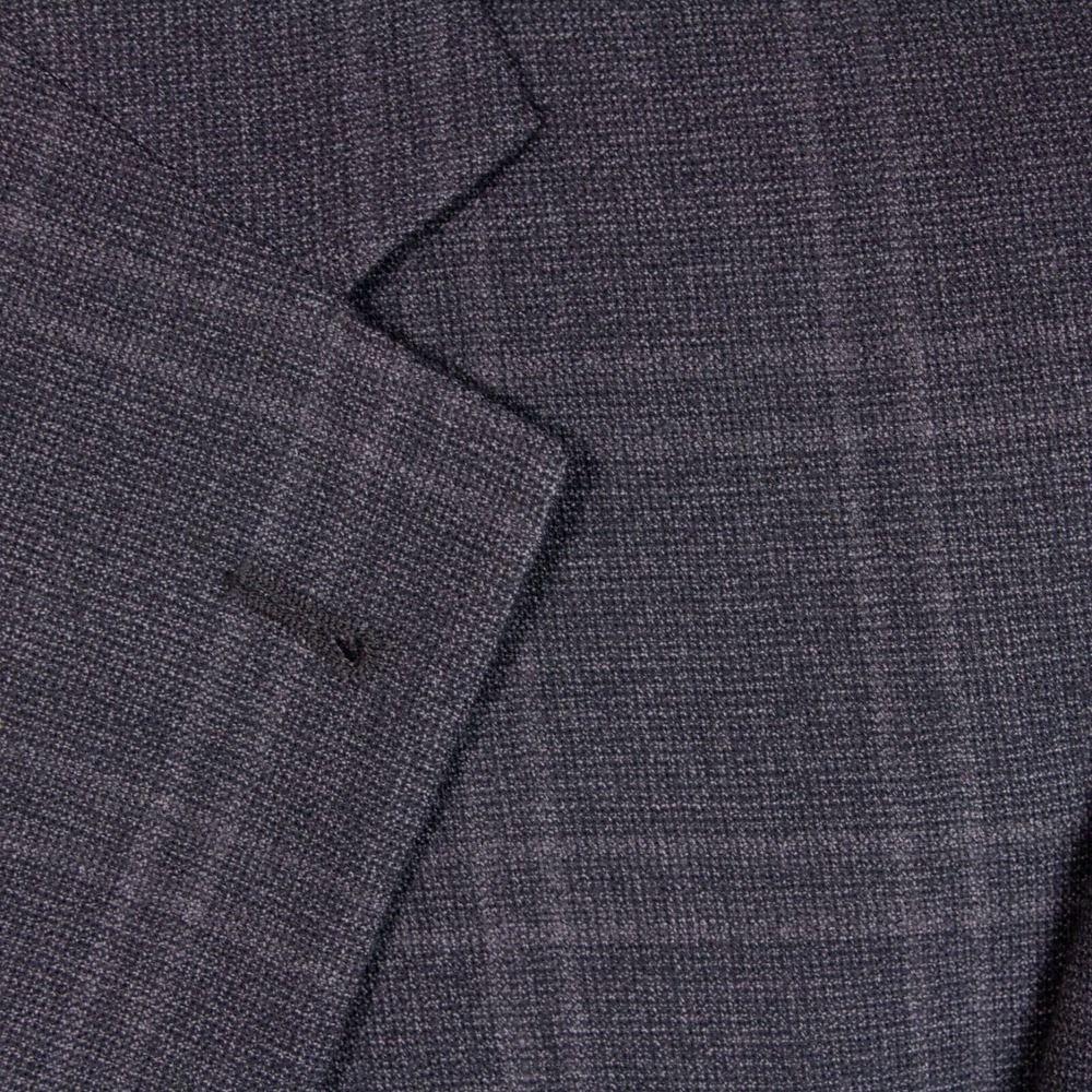 NWT Jos A Bank Mens 40R Gray Check 2btn Wool Sport Coat Jacket‎ MSRP $595 - Picture 5 of 11